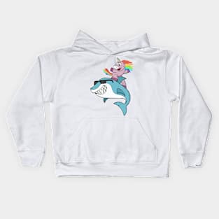 Surfing Unicorn Kids Hoodie